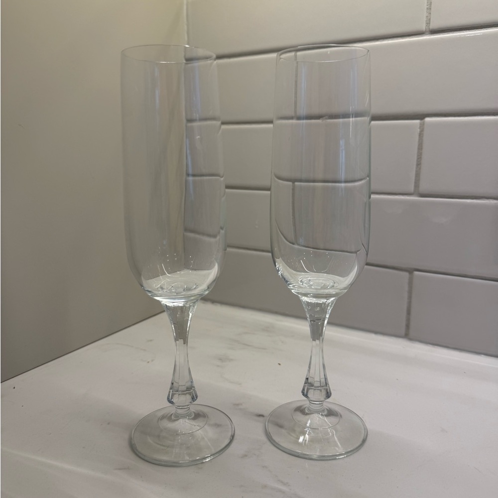 Crystal Champagne Flutes
